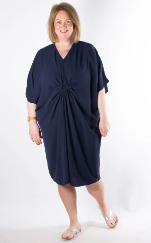 Whoopi Ring Knot Dress | Navy