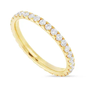 14K Gold 0.86ct Diamond Eternity Band