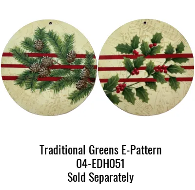 4" Round Ornament - 20 Pack