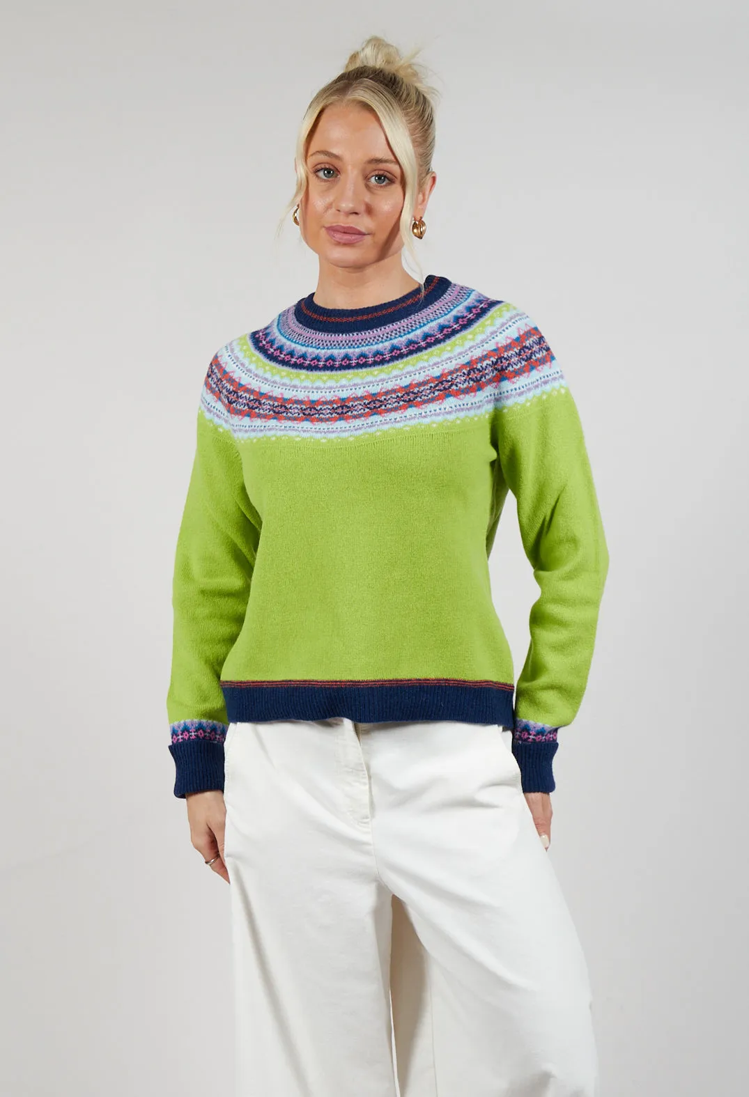 Alpine Short Sweater in Figaro