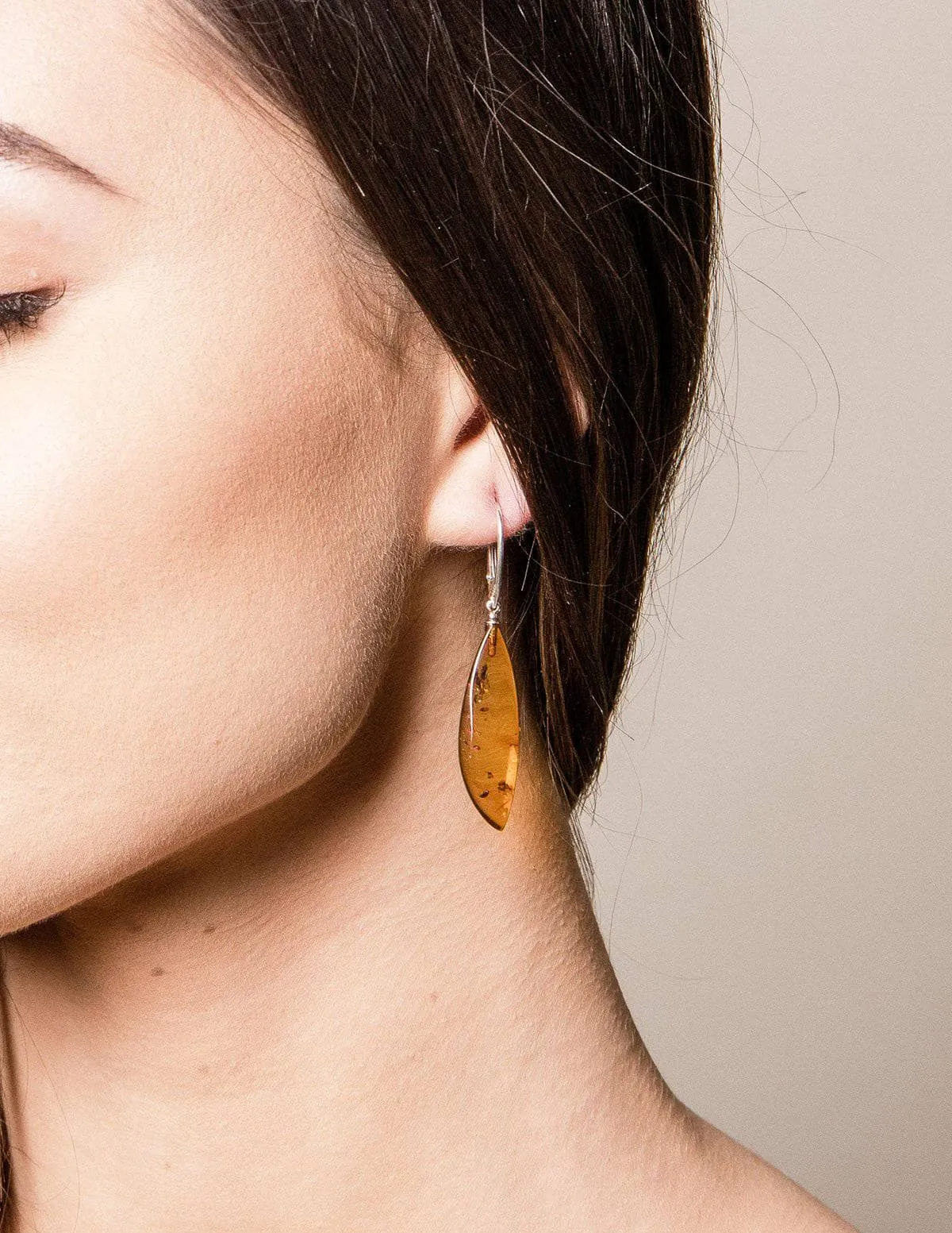 Amber Drop Earrings