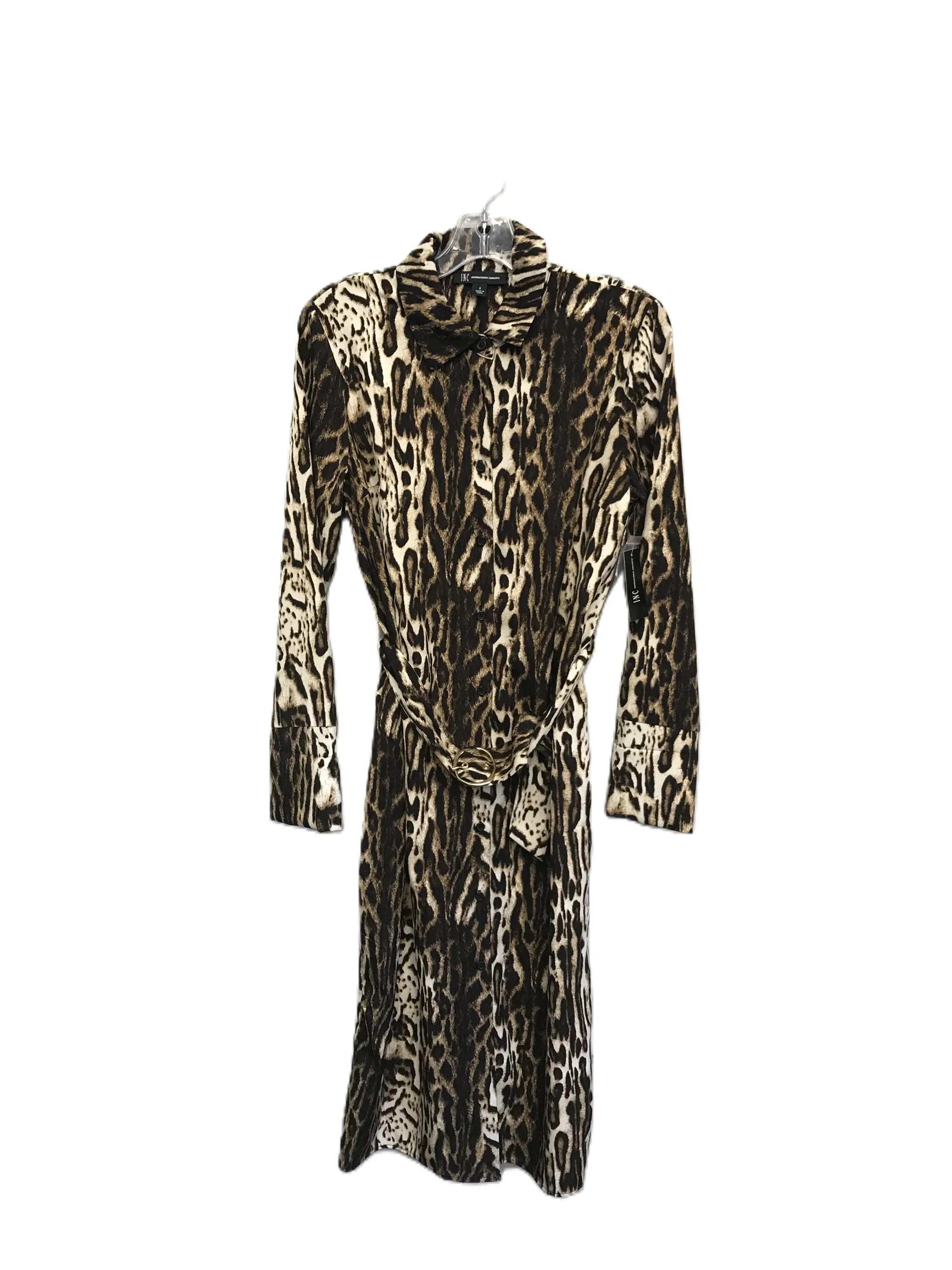 Animal Print Dress Work By Inc, Size: S