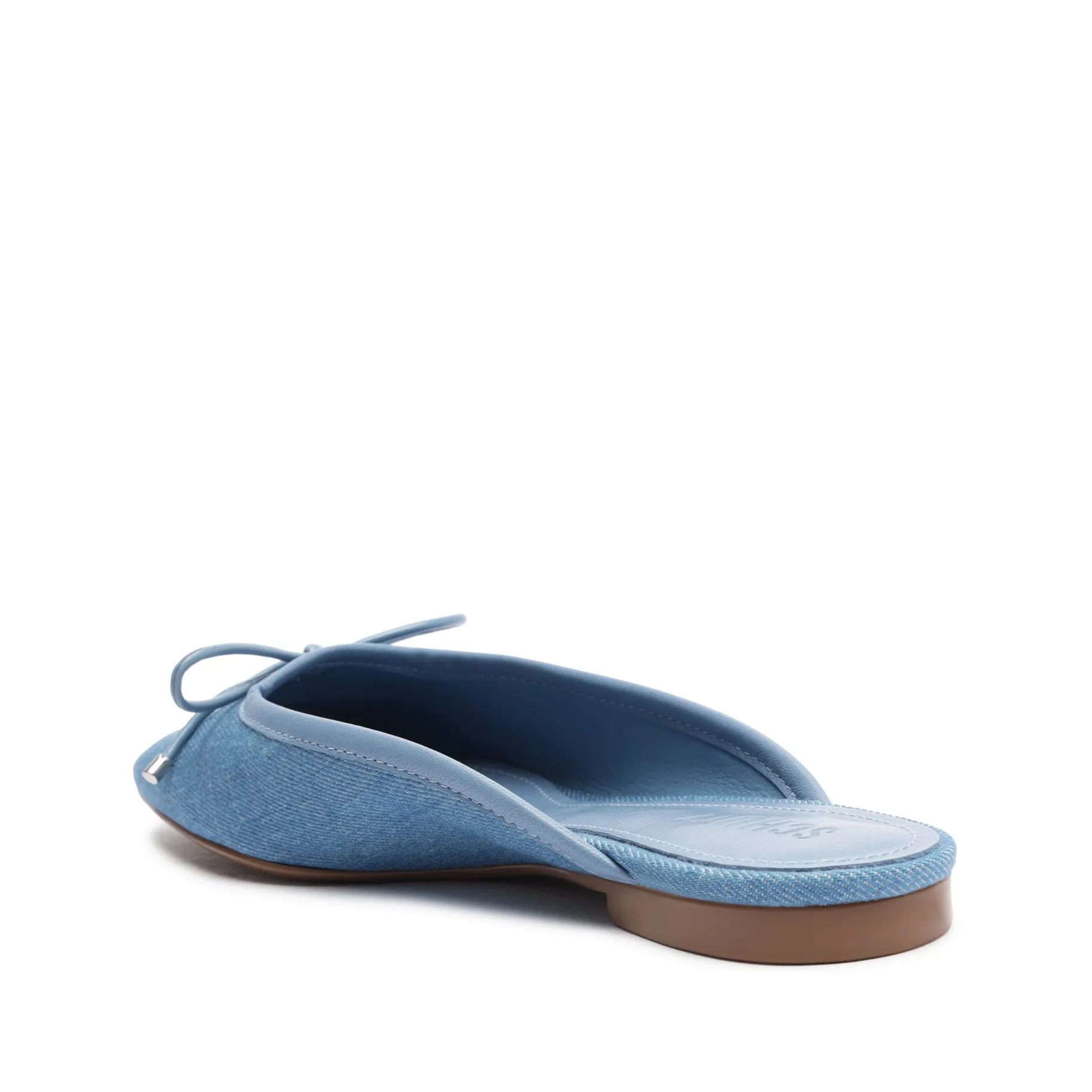 Arissa Denim Mule Flat