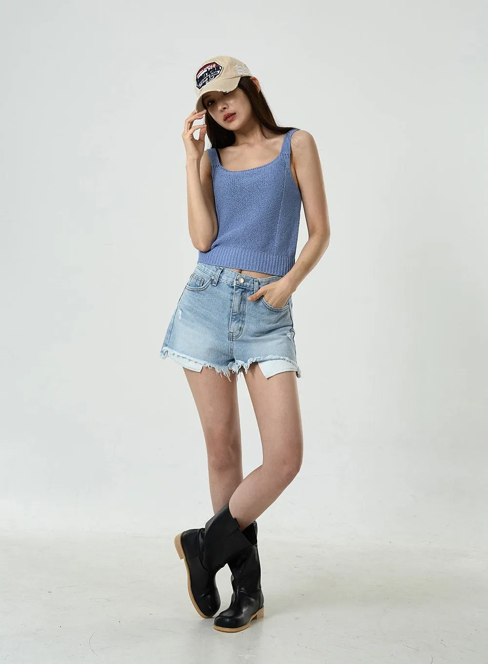 Basic Knitted Tank Top CU7