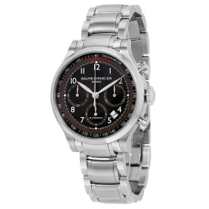 Baume and Mercier Capeland Black Dial Chronograph Men's Watch 10062 A10062