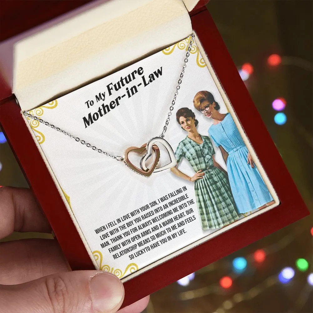 Best Mother's Day Gift for Future Mother-in-law - Interlocking Heart Necklace