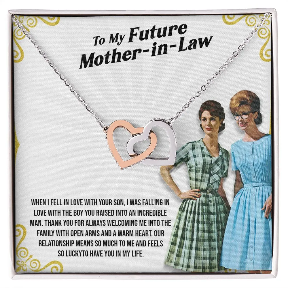 Best Mother's Day Gift for Future Mother-in-law - Interlocking Heart Necklace