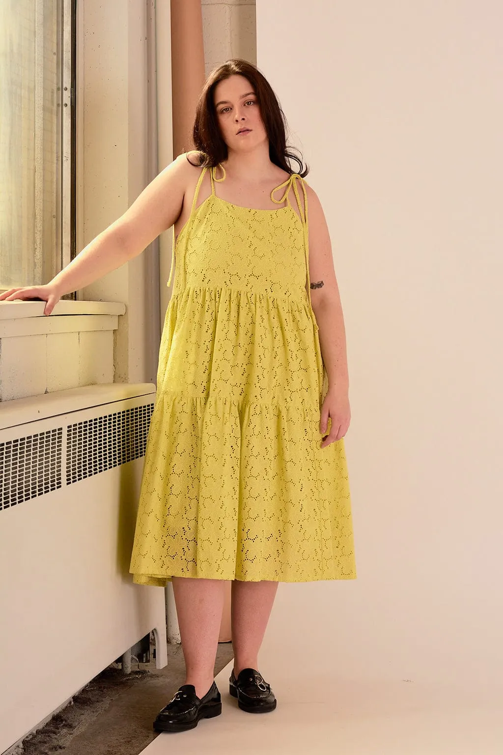 Cece Dress Pear Eyelet