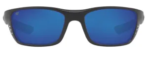 Costa Del Mar Whitetip Blackout Frame - Blue Mirror 580 Plastic Lens - Polarized Sunglasses