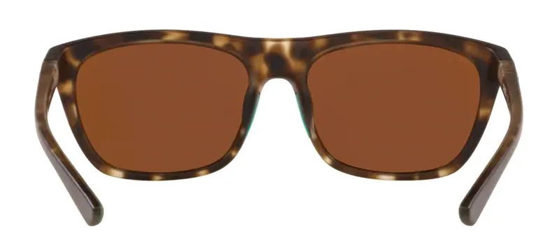 Costa Del Mar Womens Cheeca Matte Shadow Tortoise Frame - Green Mirror 580 Plastic Lens - Polarized Sunglasses