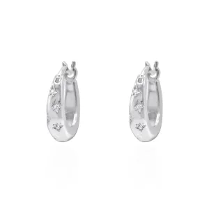 Esti Star Hoop Earrings | 925 Sterling Silver