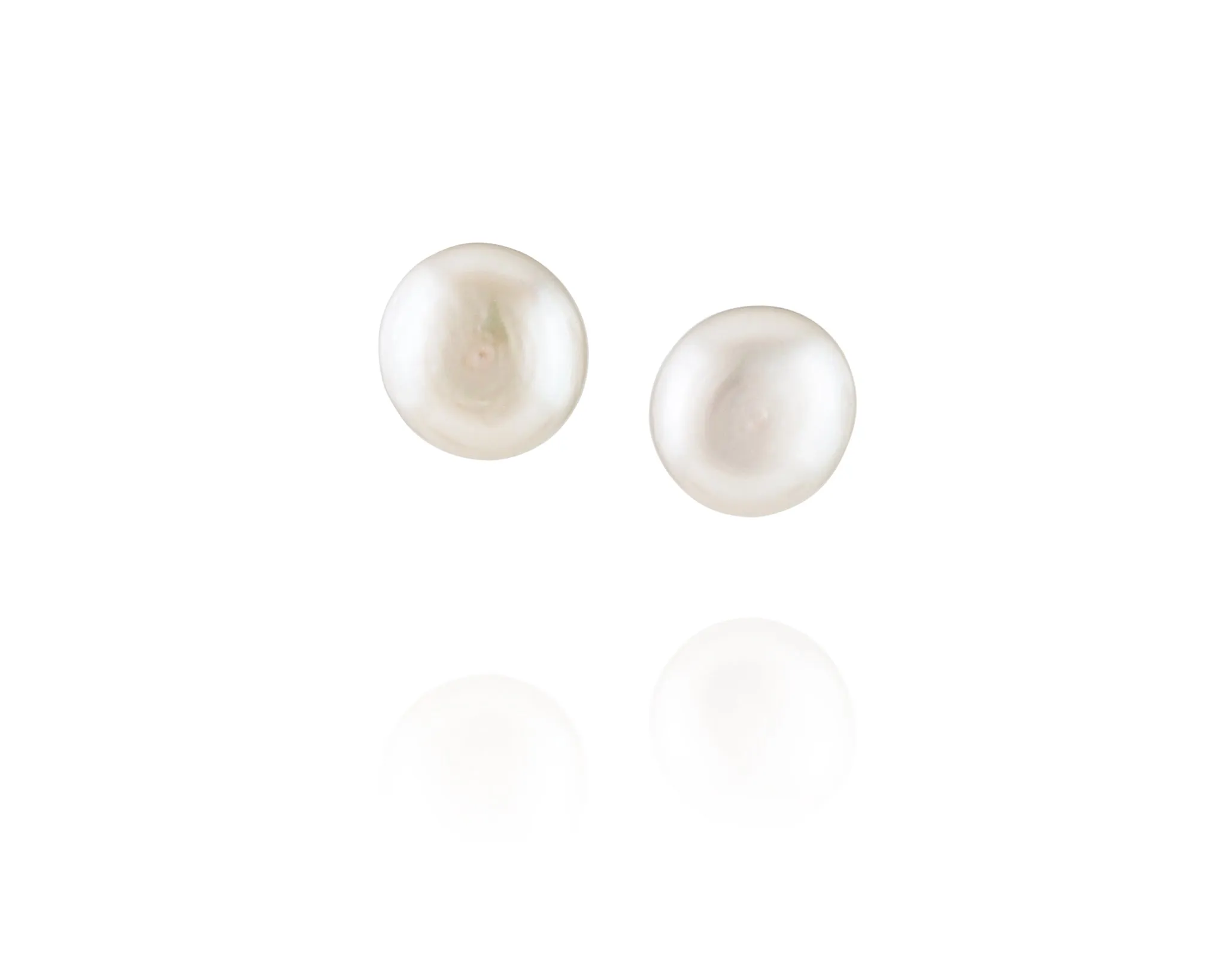 Large Freshwater Stud Earrings