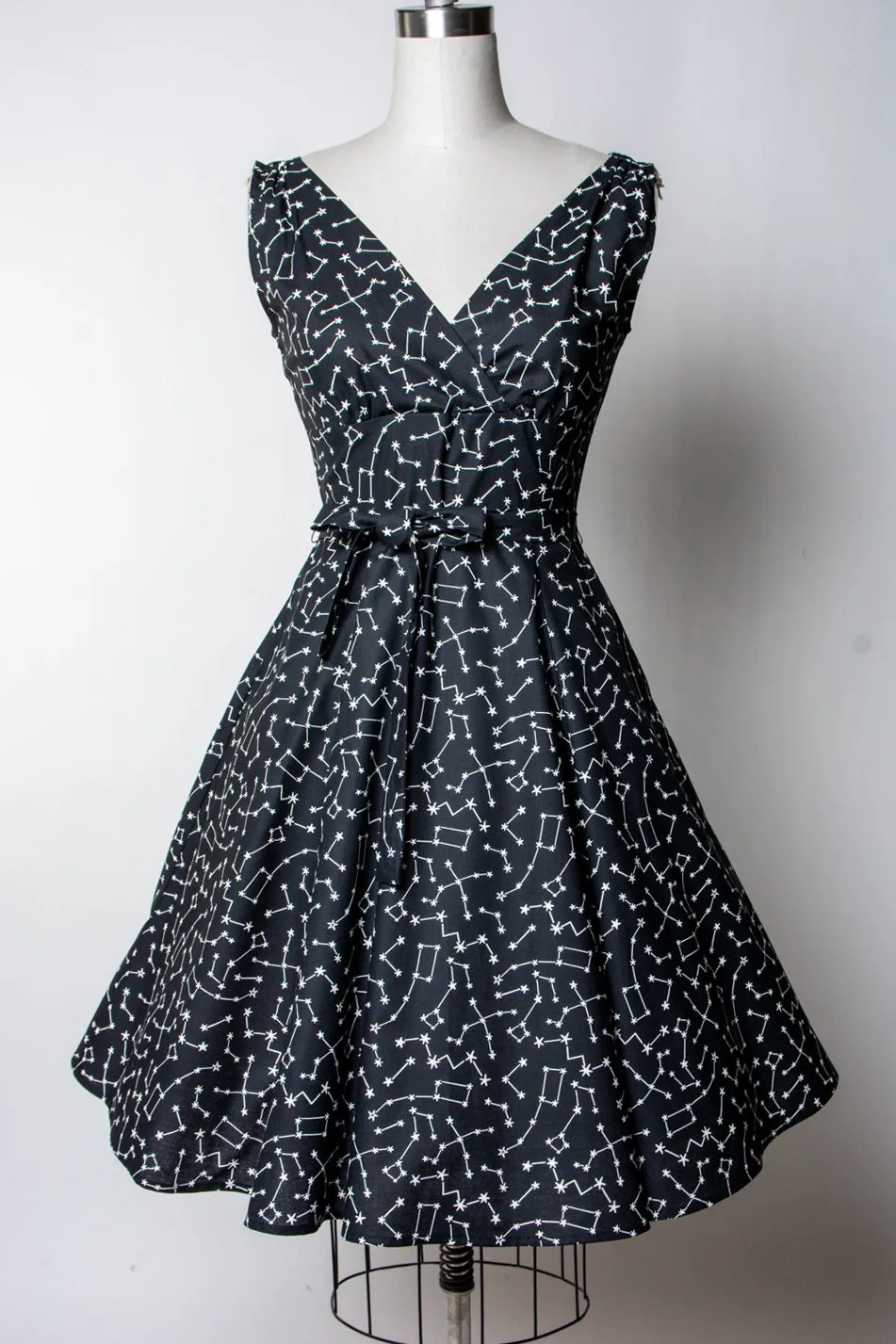 Marie Dress - Black Constellations