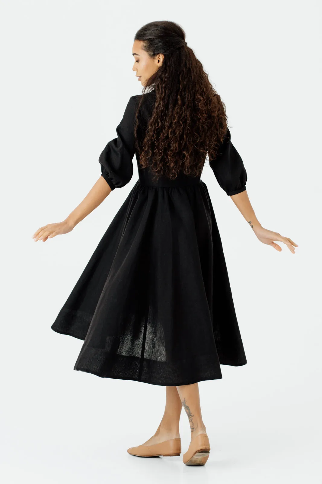 Ophelia Dress, 3/4 Sleeve