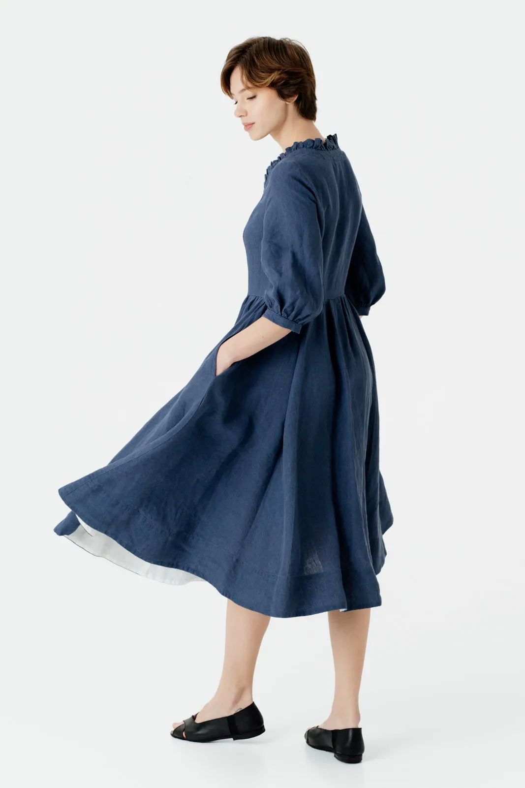 Ophelia Dress, 3/4 Sleeve