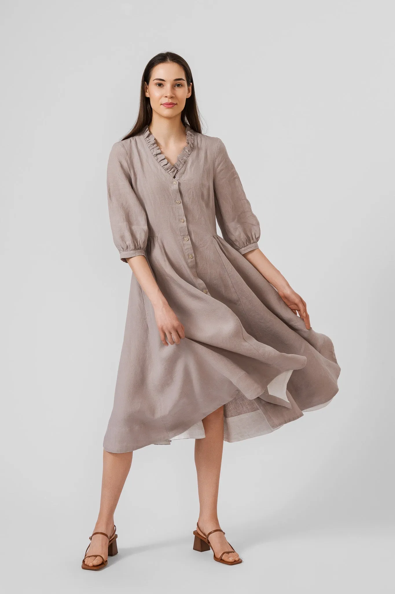 Ophelia Dress, 3/4 Sleeve