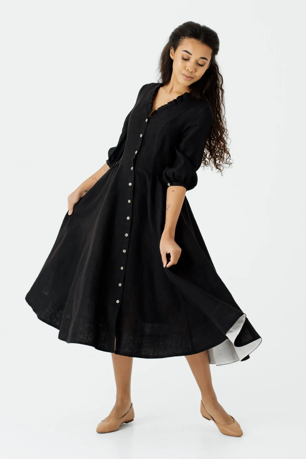 Ophelia Dress, 3/4 Sleeve