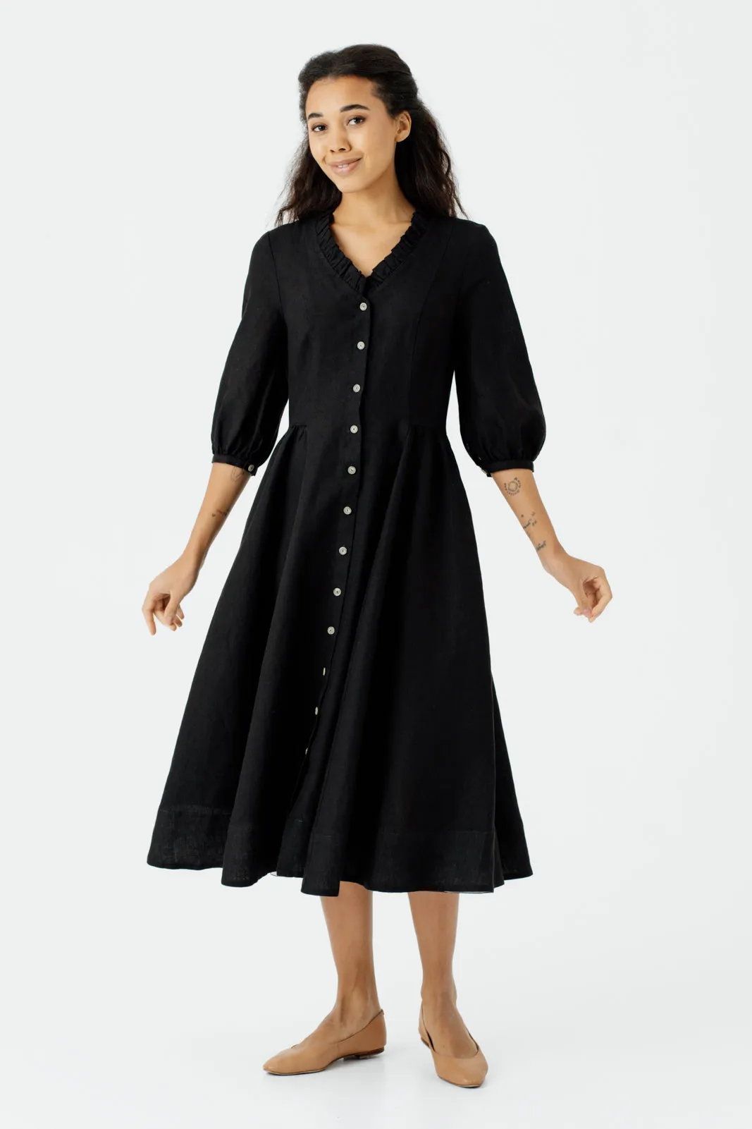 Ophelia Dress, 3/4 Sleeve