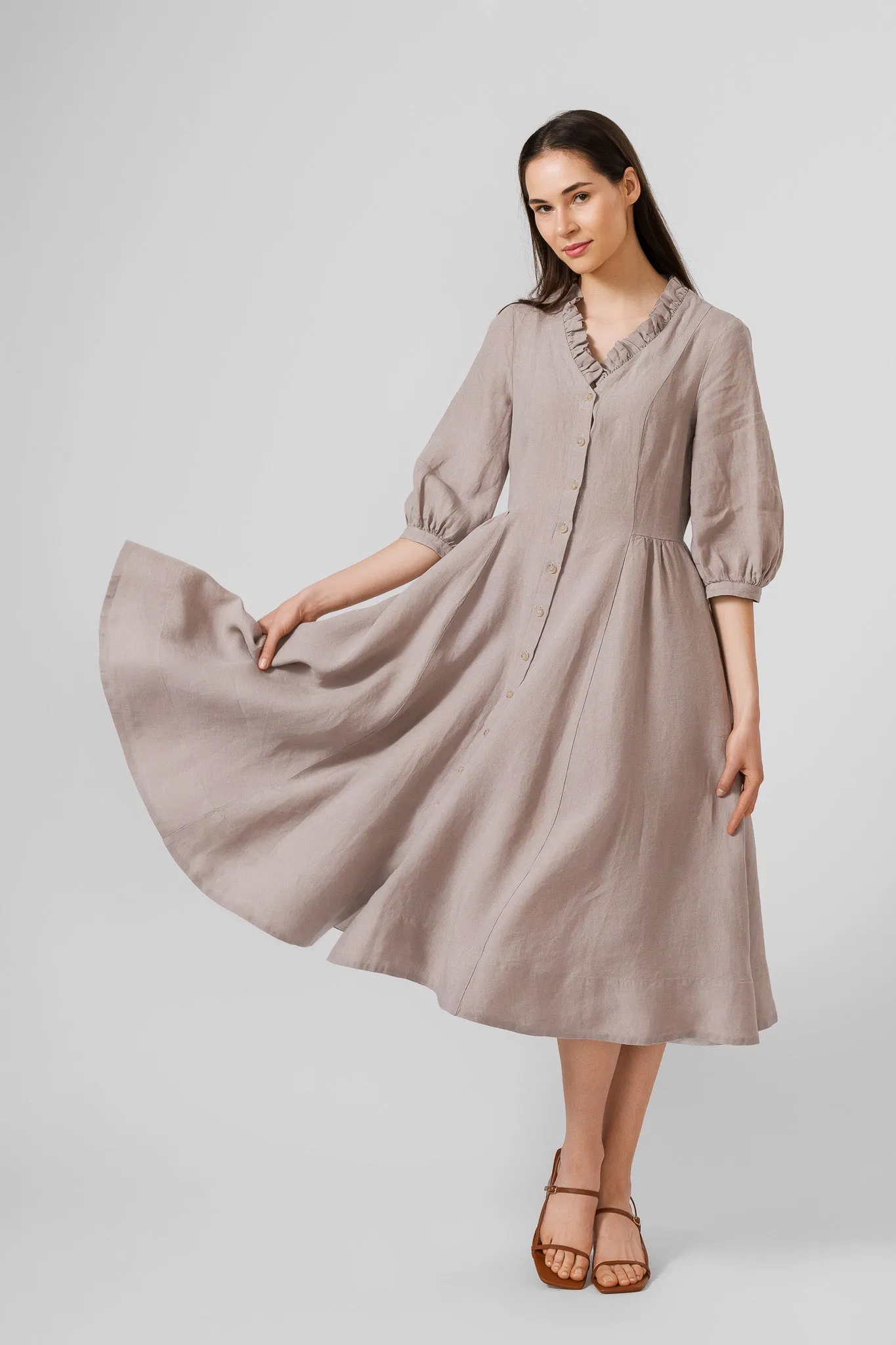 Ophelia Dress, 3/4 Sleeve