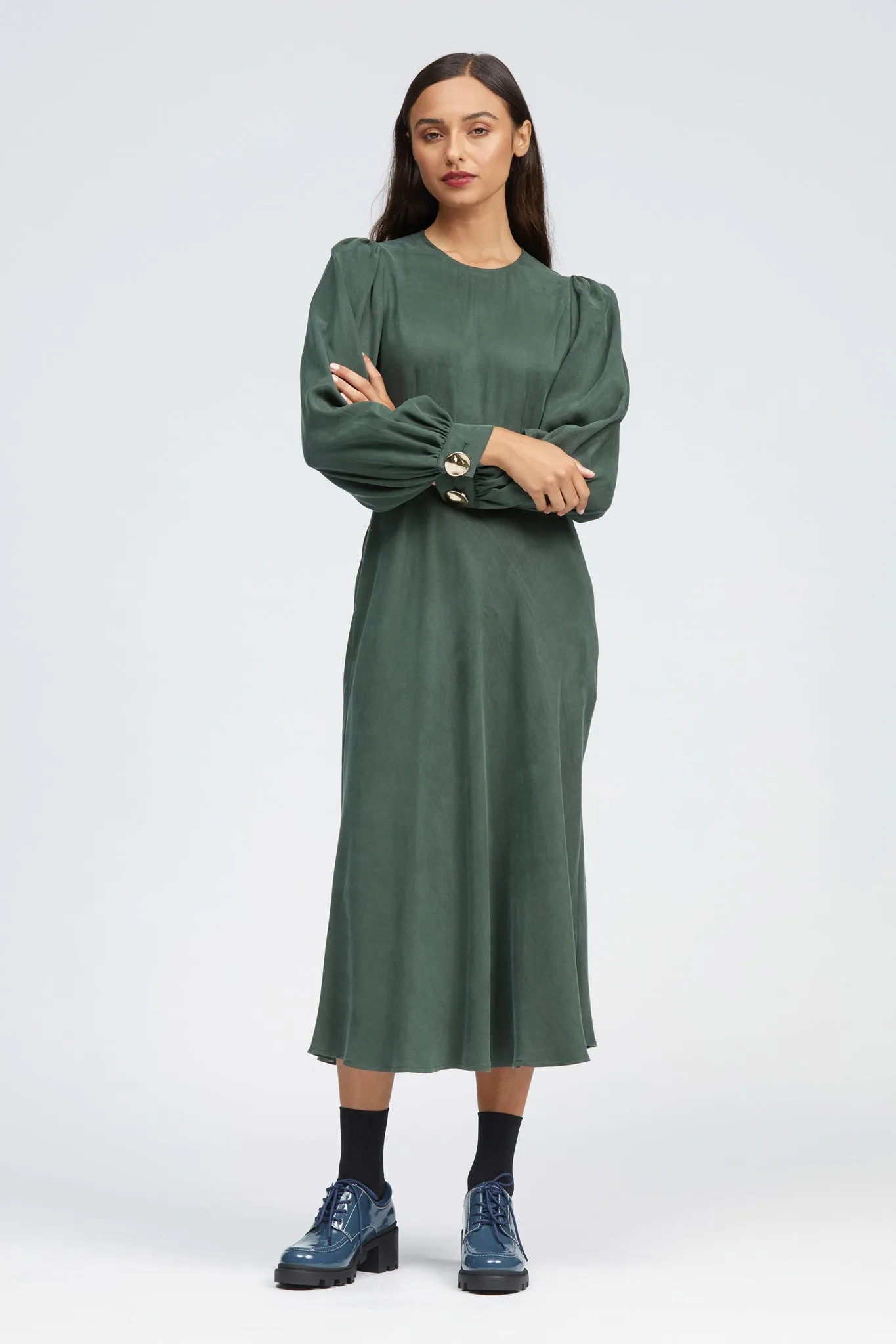 Peregrine Dress	 Dark Green