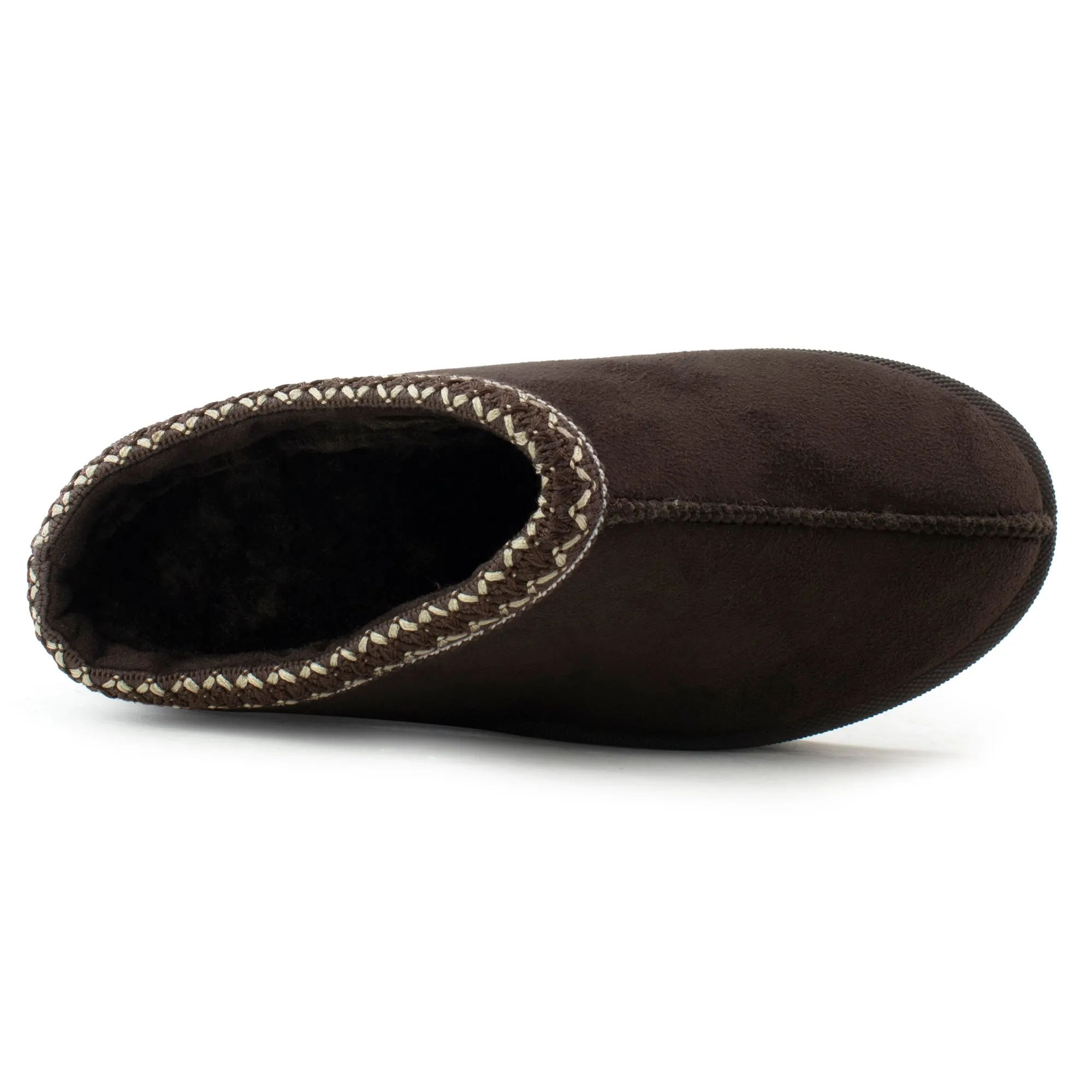 Platform Shearling Mule Clog BROWN