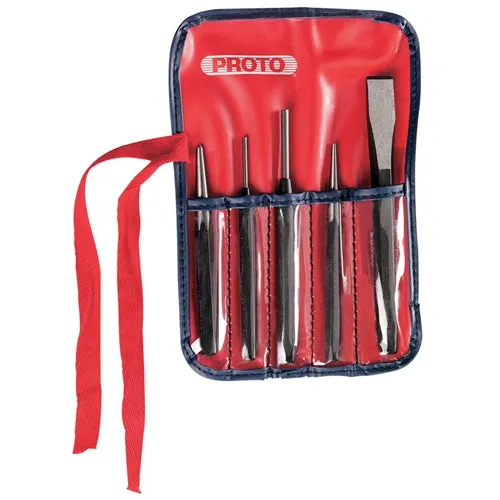 Proto J3 5-Pcs Punch and Chisel Set, Not Tether Capable