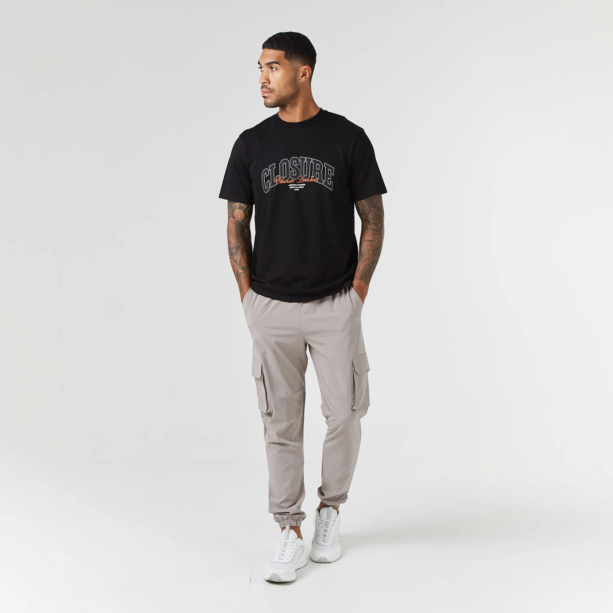 Varsity Script T-Shirt | Black